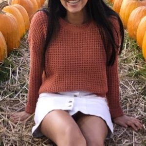 Orange cropped sweater!